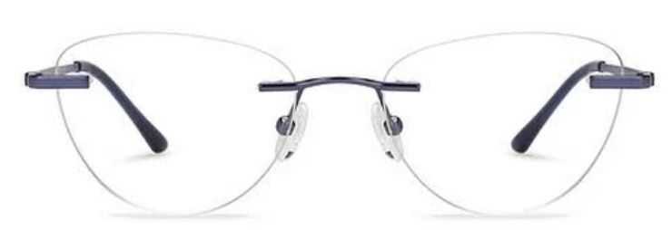 Rimless cat eye for women only